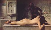 Edouard Debat Ponsan Le Massage scene de hammam (mk32) Sweden oil painting artist